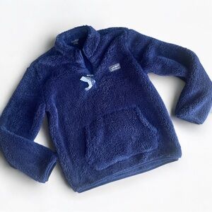 NWT Eddie Bauer navy fleece pullover - size 14